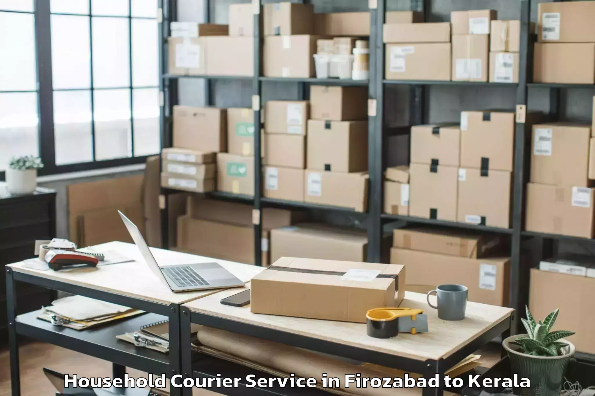 Trusted Firozabad to Kovalam Household Courier